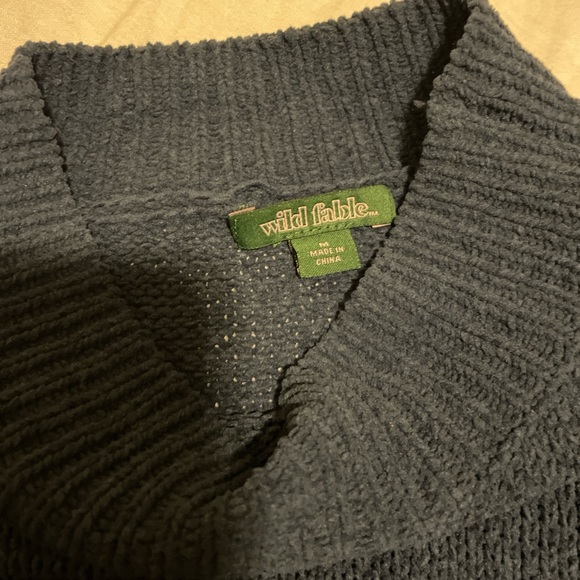 Cropped blue sweater - Picture 2 of 3